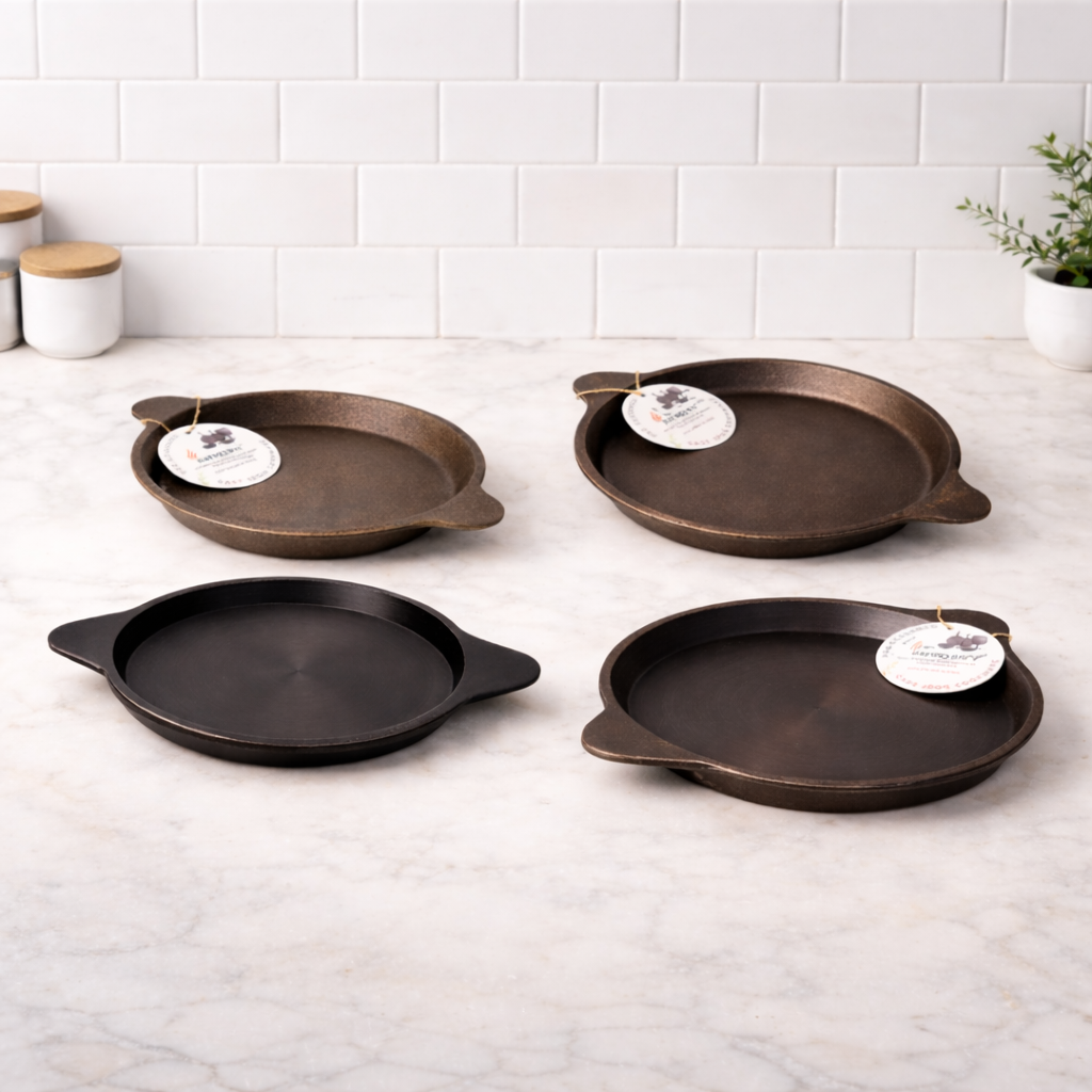 Cast Iron Mulbagal Dosa Pan (Shallow) – Healthy Cookware