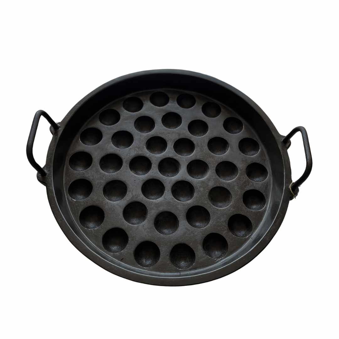 Aarogyam cast iron 37 pits seasoned pan