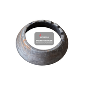 Metallic component with aarogyam Energy Devices logo on a white background