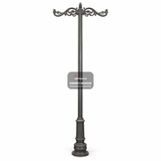 Decorative street light pole on a white background with Sarovar brand visible.