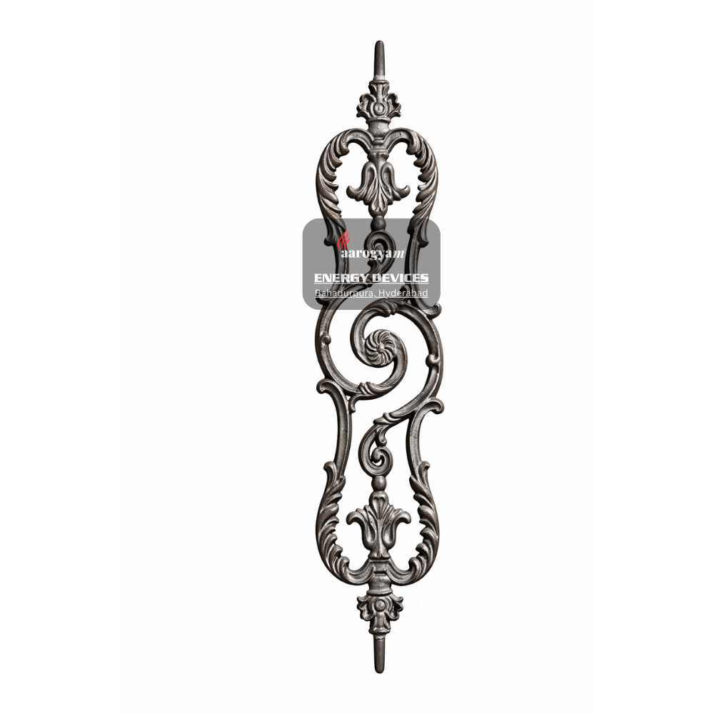 Decorative metal pull handle on a white background with 'Energy Devices' branding.