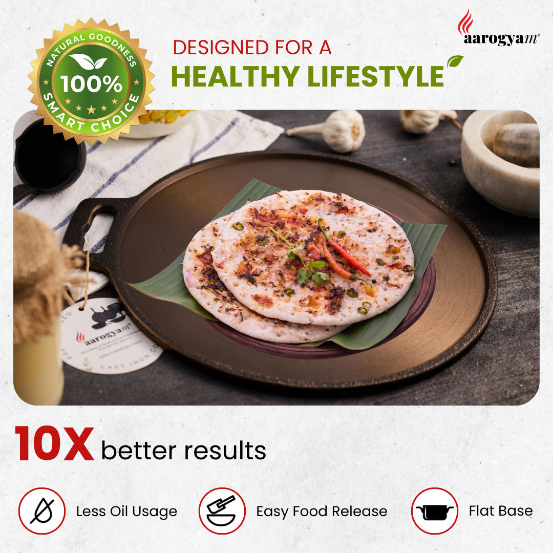 Arogya brand food product with health benefits on a white background