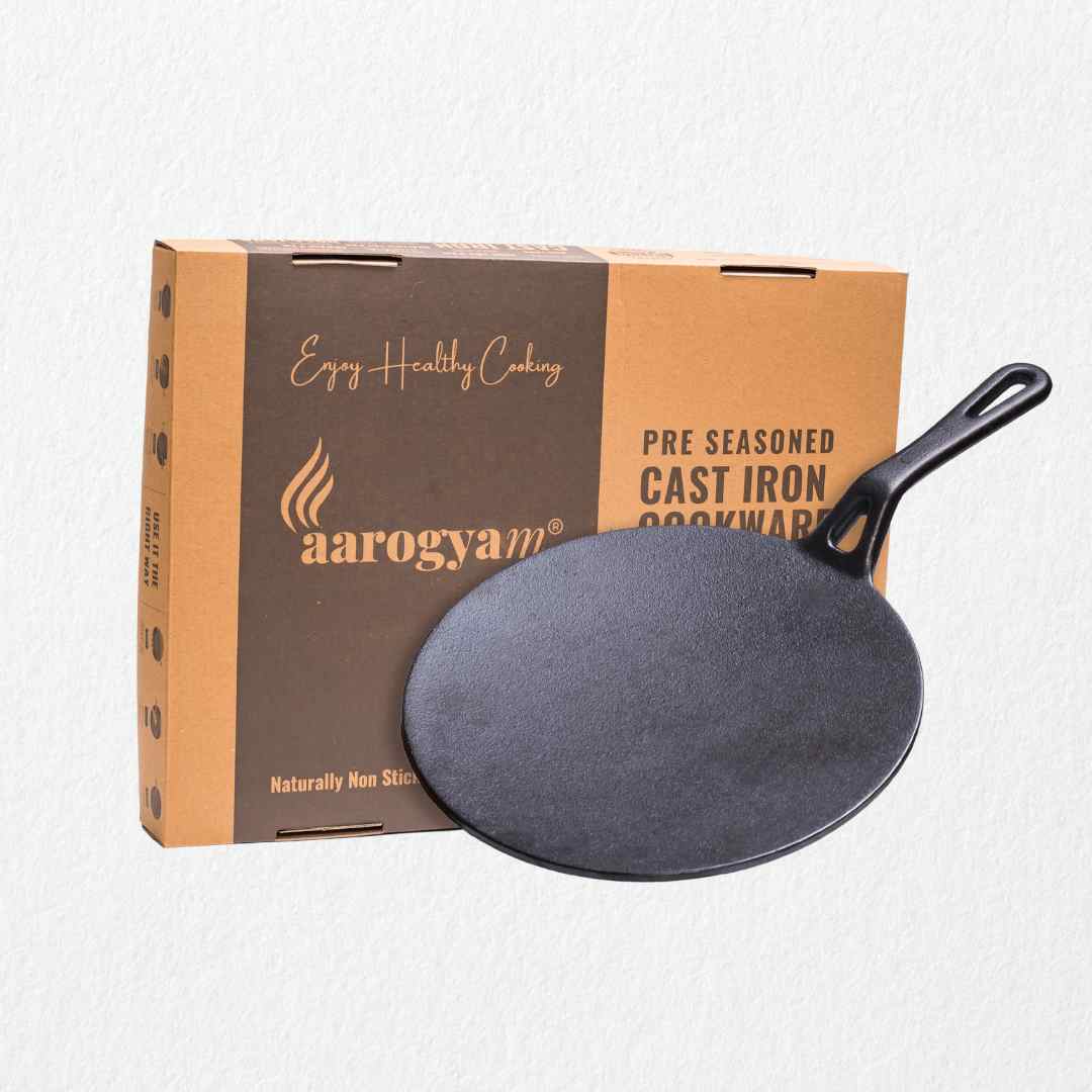 aarogyam cast iron roti tawa 10 inch